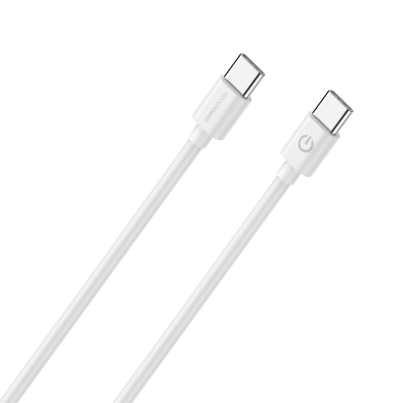 RealPower 404307 USB-kaapeli 2 m USB 2.0 USB C Valkoinen