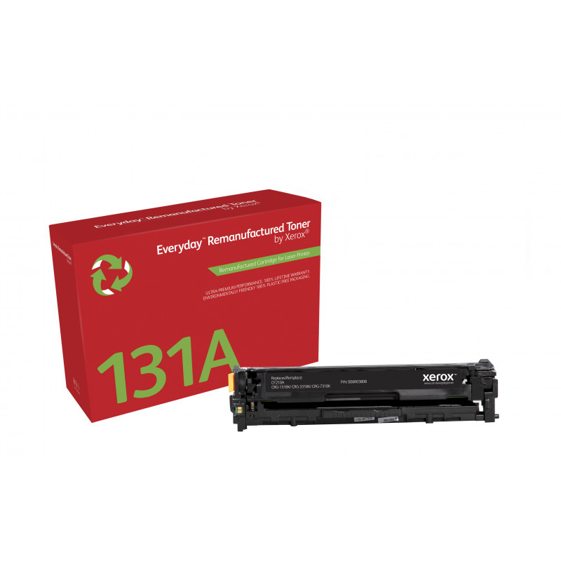 Everyday Remanufactured Mustavalko Everyday-värikasetti Xeroxilta, HP CF210A  CRG-131BK -yhteensopiva, 1600 sivua- (006R03808)