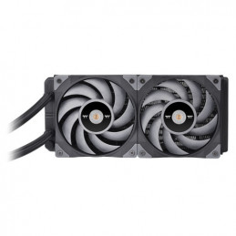 Thermaltake CL-W322-PL12GM-B Tietokoneen jäähdytysjärjestelmä Suoritin All-in-one-nesteenjäähdytin 12 cm Musta, Harmaa