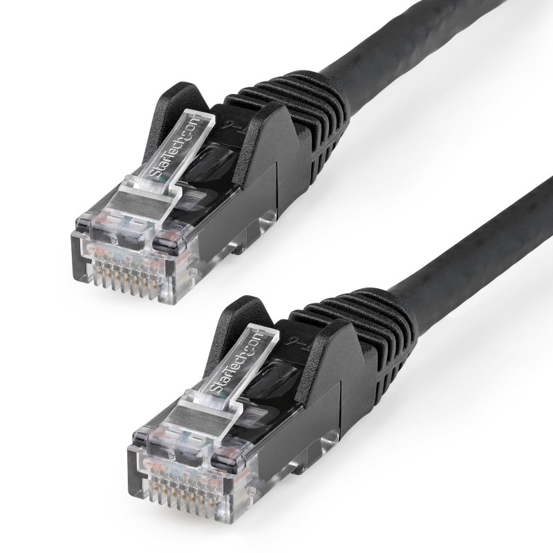 StarTech.com N6LPATCH10MBK verkkokaapeli Musta 10 m Cat6 U UTP (UTP)