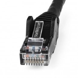 StarTech.com N6LPATCH10MBK verkkokaapeli Musta 10 m Cat6 U UTP (UTP)
