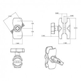 RAM Mounts RAM-201U-B asennussarja