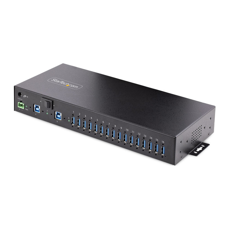 StarTech.com 5G16AINDS-USB-A-HUB keskitin USB 3.2 Gen 1 (3.1 Gen 1) Type-B 5000 Mbit s Musta