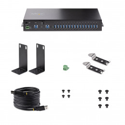 StarTech.com 5G16AINDS-USB-A-HUB keskitin USB 3.2 Gen 1 (3.1 Gen 1) Type-B 5000 Mbit s Musta