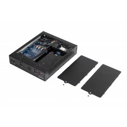 Shuttle DS20U7V2 barebone-tietokonerunko 1.3L kokoinen PC Musta Intel® SoC i7-10510U 1,8 GHz