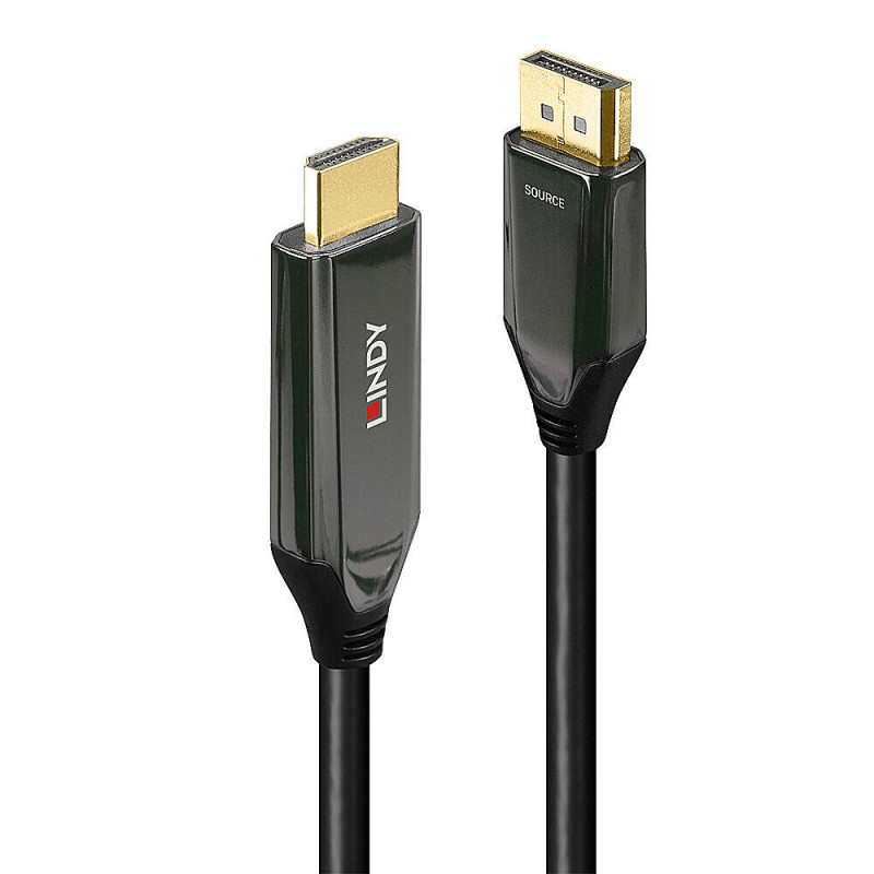 Lindy 40931 videokaapeli-adapteri 2 m HDMI-tyyppi A (vakio) DisplayPort Musta