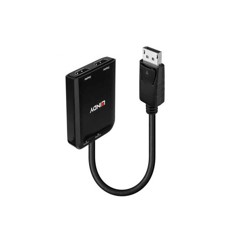 Lindy 38433 videokaapeli-adapteri DisplayPort 2 x HDMI