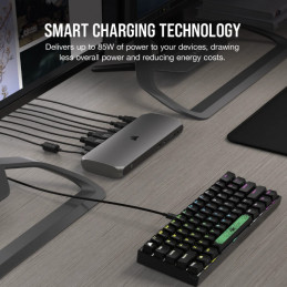 Corsair TBT100 Thunderbolt 3 40000 Mbit s Musta, Hopea