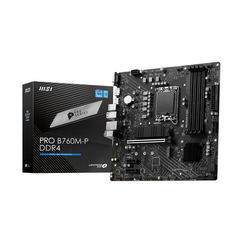 MSI PRO B760M-P DDR4 Intel B760 LGA 1700 mikro ATX