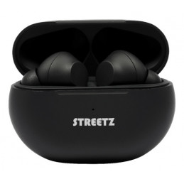Deltaco TWS-117 kuulokkeet ja kuulokemikrofoni True Wireless Stereo (TWS) In-ear Puhelut Musiikki Bluetooth Musta
