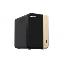 QNAP TS-264 NAS Tower Ethernet LAN Musta, Kulta N5095