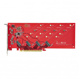 StarTech.com QUAD-M2-PCIE-CARD-B liitäntäkortti -sovitin Sisäinen M.2