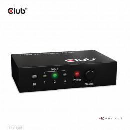 CLUB3D 3 to 1 HDMI™ 8K60Hz 4K120Hz Switch