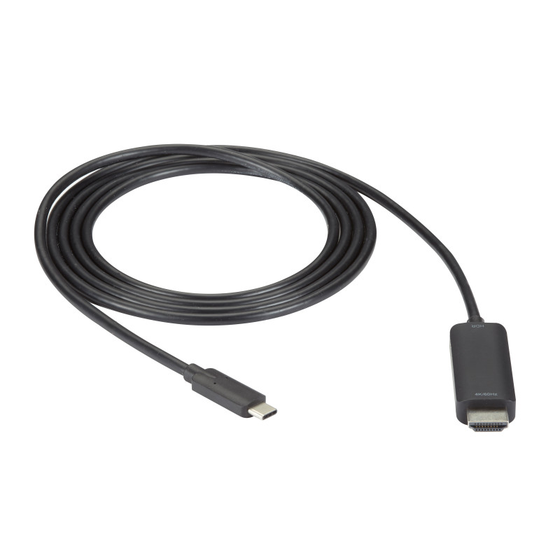 Black Box VA-USBC31-HDR4K-006 videokaapeli-adapteri 1,8 m USB Type-C HDMI Musta