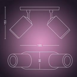 Philips Hue White and Color ambiance Fugato-kohdevalaisin