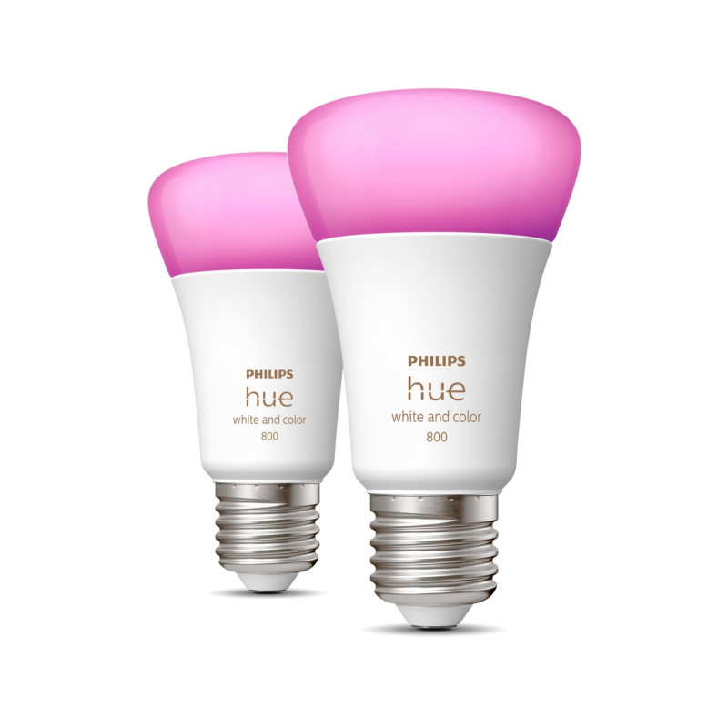 Philips Hue White and Color ambiance A60 - E27-älylamppu - 800 (2 kpl)