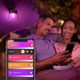 Philips Hue White and Color ambiance Attract-seinävalaisin ulkokäyttöön