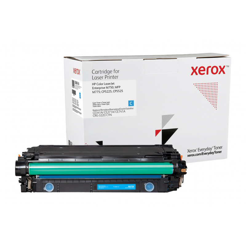 Everyday Syaani -värikasetti Xeroxilta, HP CE341A CE271A CE741A -yhteensopiva, 16000 sivua- (006R04148)