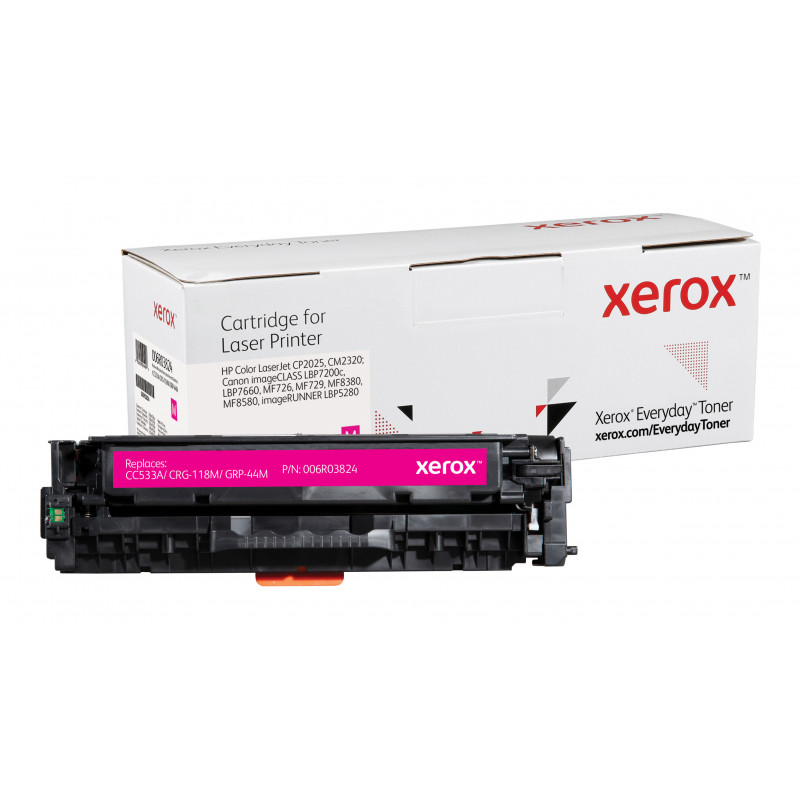 Everyday Magenta -värikasetti Xeroxilta, HP CC533A  CRG-118M  GRP-44M -yhteensopiva, 2800 sivua- (006R03824)