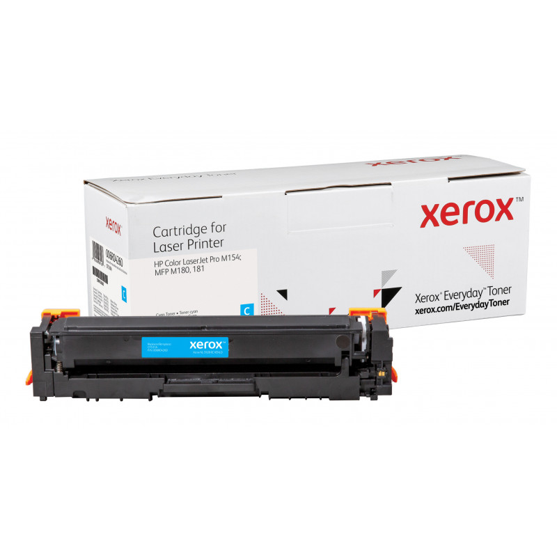 Everyday Vakiokapasiteetti Syaani -värikasetti Xeroxilta, HP CF531A -yhteensopiva, 900 sivua- (006R04260)