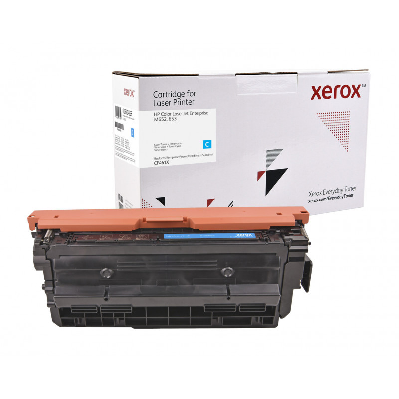 Everyday Suuri kapasiteetti Syaani -värikasetti Xeroxilta, HP CF461X -yhteensopiva, 22000 sivua- (006R04256)