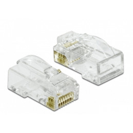 DeLOCK 86473 liitinjohto RJ-45 Läpinäkyvä