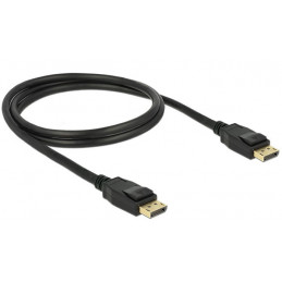 DeLOCK 1m Displayport 1.2a Musta