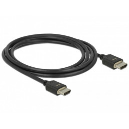 DeLOCK 85294 HDMI-kaapeli 2 m HDMI-tyyppi A (vakio) Musta