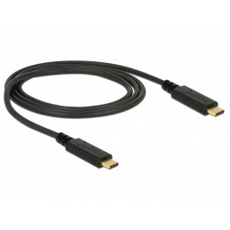 DeLOCK 85531 USB-kaapeli 1 m USB 3.2 Gen 2 (3.1 Gen 2) USB C Musta