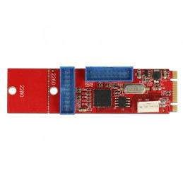 DeLOCK 62843 liitäntäkortti -sovitin Sisäinen USB 3.2 Gen 1 (3.1 Gen 1)