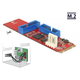 DeLOCK 62843 liitäntäkortti -sovitin Sisäinen USB 3.2 Gen 1 (3.1 Gen 1)