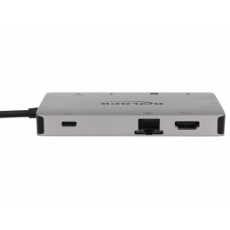 DeLOCK 87735 kannettavien tietokoneiden telakka ja porttitoistin Langallinen USB 3.2 Gen 1 (3.1 Gen 1) Type-C Harmaa
