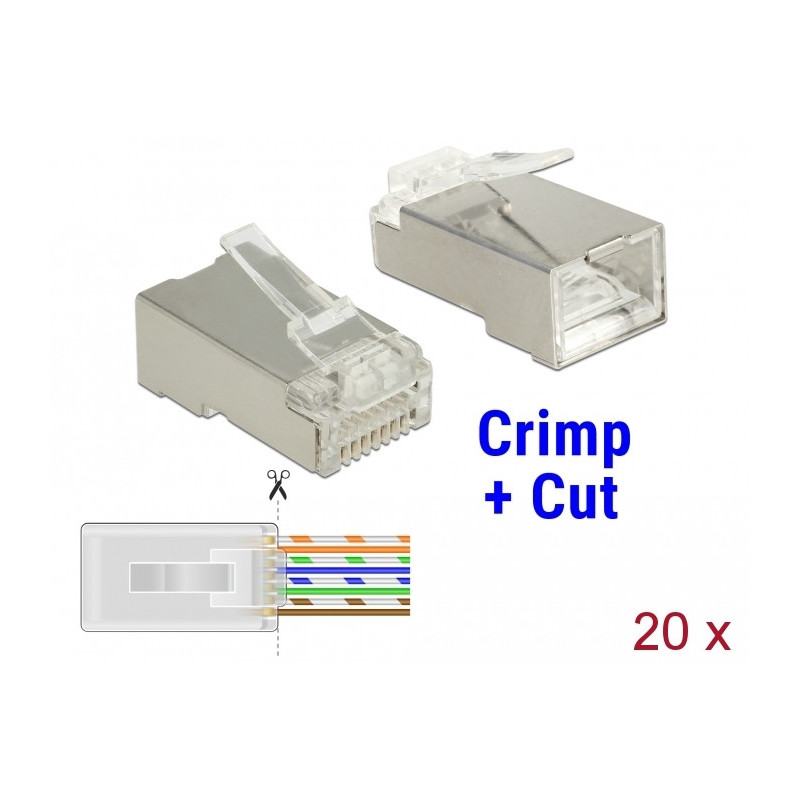 DeLOCK 86454 liitinjohto RJ-45 Läpinäkyvä