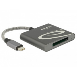 DeLOCK 91746 kortinlukija USB 3.2 Gen 1 (3.1 Gen 1) Type-C Antrasiitti
