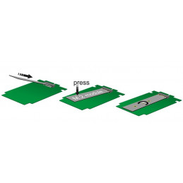 DeLOCK 2x 67-pin M.2 key B - 2x SATA 7-pin liitäntäkortti -sovitin Sisäinen