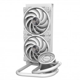 Akasa SOHO 240 Suoritin All-in-one-nesteenjäähdytin 12 cm Valkoinen 1 kpl