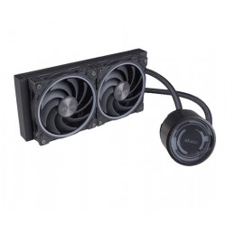 Akasa SOHO 240 Suoritin All-in-one-nesteenjäähdytin 12 cm Musta 1 kpl