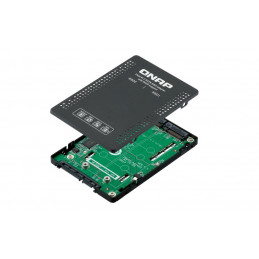 QNAP QDA-A2MAR tallennusaseman kotelo SSD-kotelo Musta M.2