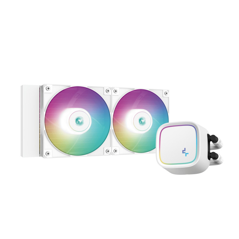 DeepCool LE520 WH Suoritin All-in-one-nesteenjäähdytin 12 cm Valkoinen 1 kpl