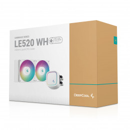 DeepCool LE520 WH Suoritin All-in-one-nesteenjäähdytin 12 cm Valkoinen 1 kpl