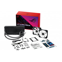ASUS ROG STRIX LC II 280 ARGB Suoritin All-in-one-nesteenjäähdytin 14 cm Musta 1 kpl