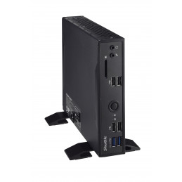 Shuttle DS20UV2 barebone-tietokonerunko 1.3L kokoinen PC Musta Intel® SoC 5205U 1,9 GHz