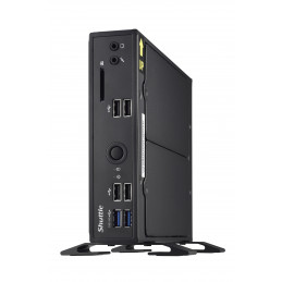 Shuttle DS20UV2 barebone-tietokonerunko 1.3L kokoinen PC Musta Intel® SoC 5205U 1,9 GHz