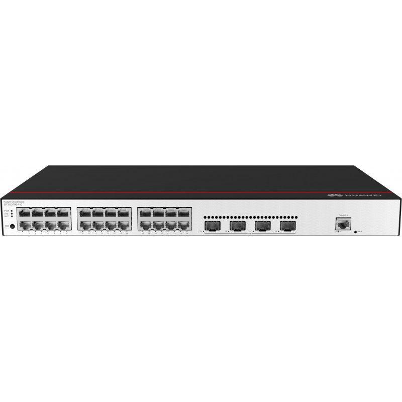 Huawei CloudEngine S5735-L24T4S-A-V2 Hallittu L3 Gigabit Ethernet (10 100 1000) 1U Musta, Hopea