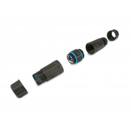 Equip 221172 kaapelin sukupuolenvaihtaja RJ-45 Musta, Sininen