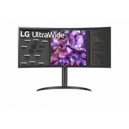 LG 34WQ75C-B tietokoneen litteä näyttö 86,4 cm (34") 3440 x 1440 pikseliä Quad HD LCD Musta