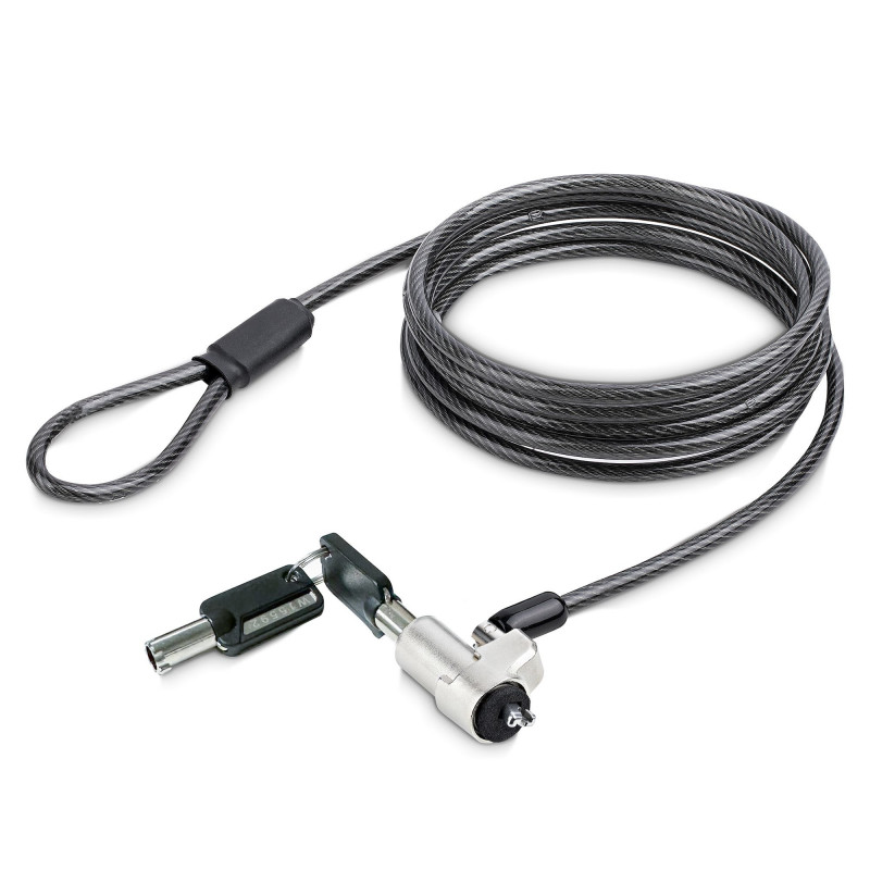StarTech.com NBLWK-LAPTOP-LOCK kaapelilukko Musta, Hopea 2 m