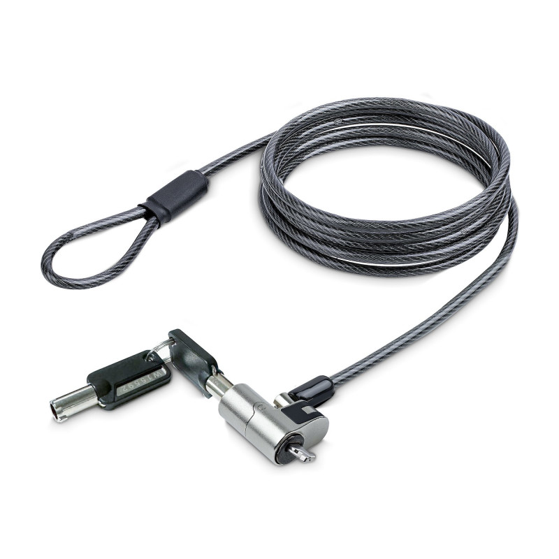 StarTech.com NANOK-LAPTOP-LOCK kaapelilukko Musta, Hopea 2 m