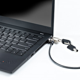 StarTech.com NANOK-LAPTOP-LOCK kaapelilukko Musta, Hopea 2 m