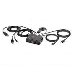StarTech.com C2-H46-UAC-CBL-KVM KVM-kytkin Musta